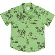 Boys Pale Green Savannah Giraffe Shirt by Me & Henry