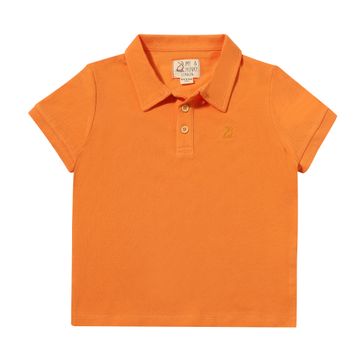 Boys Shipping Polo Tangerine Pique by Me & Henry