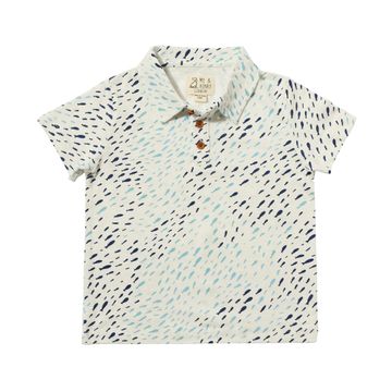 Boys Starboard Printed Polo Blue Fish by Me & Henry
