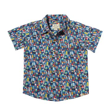 Boys Maui Printed Shirt Multi Buoys by Me & Henry