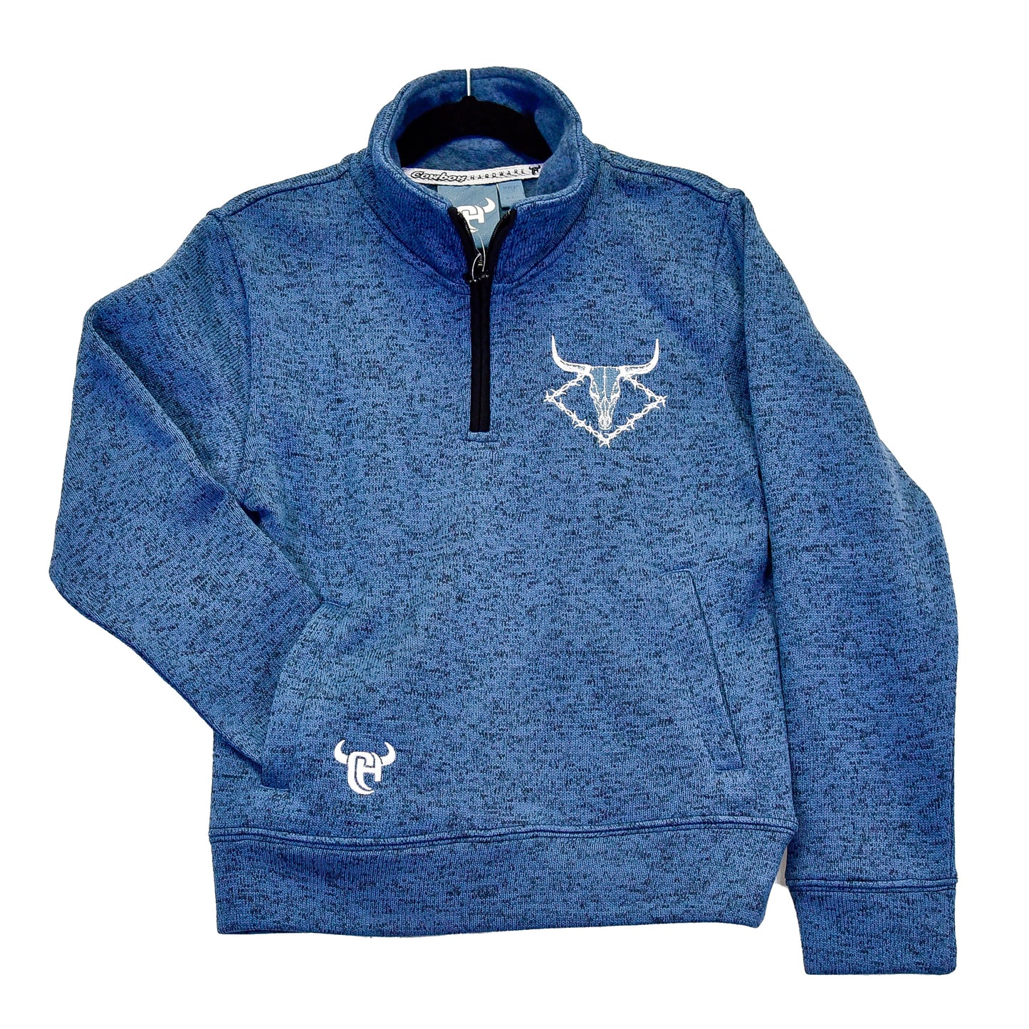 Boys Barb Skull Speckle Fleece Cadet by Cowboy Hardware