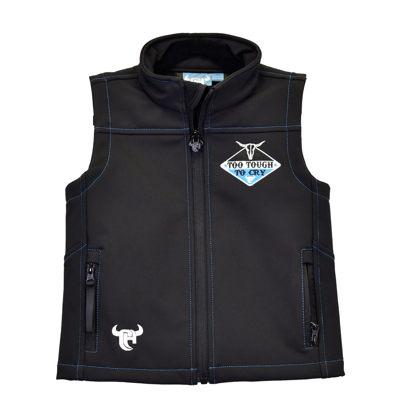 Boys Too Tough To Cry Poly Shell Vest by Cowboy Hardware