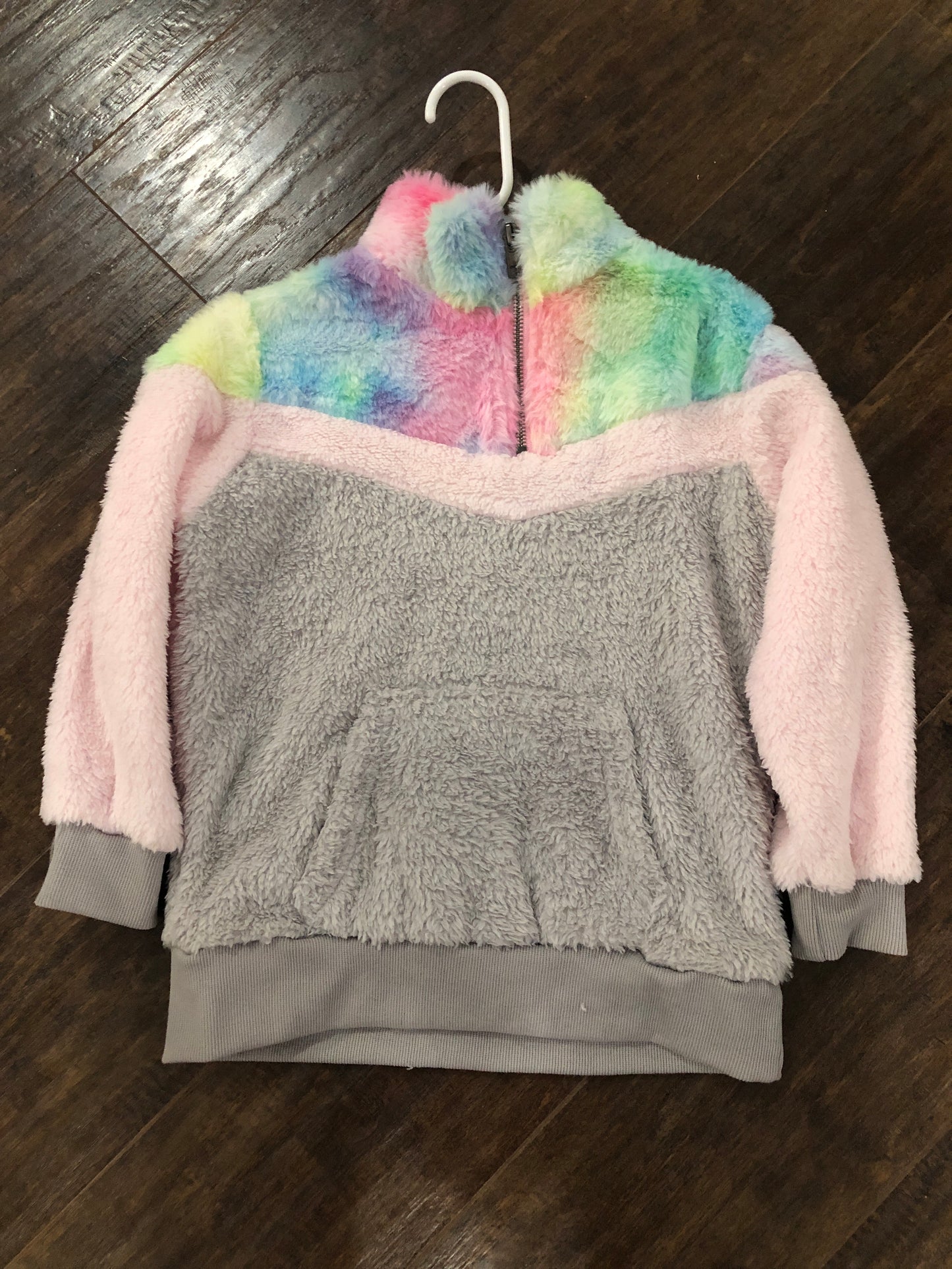 Girls Quarter Zip Fuzzy Pullover by Grace & Emma