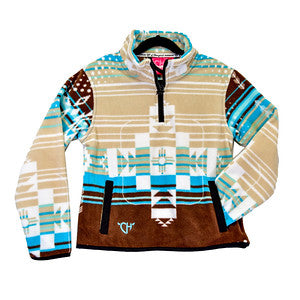 Girls Aztec Grande Polar Fleece Cadet by Cowboy Hardware