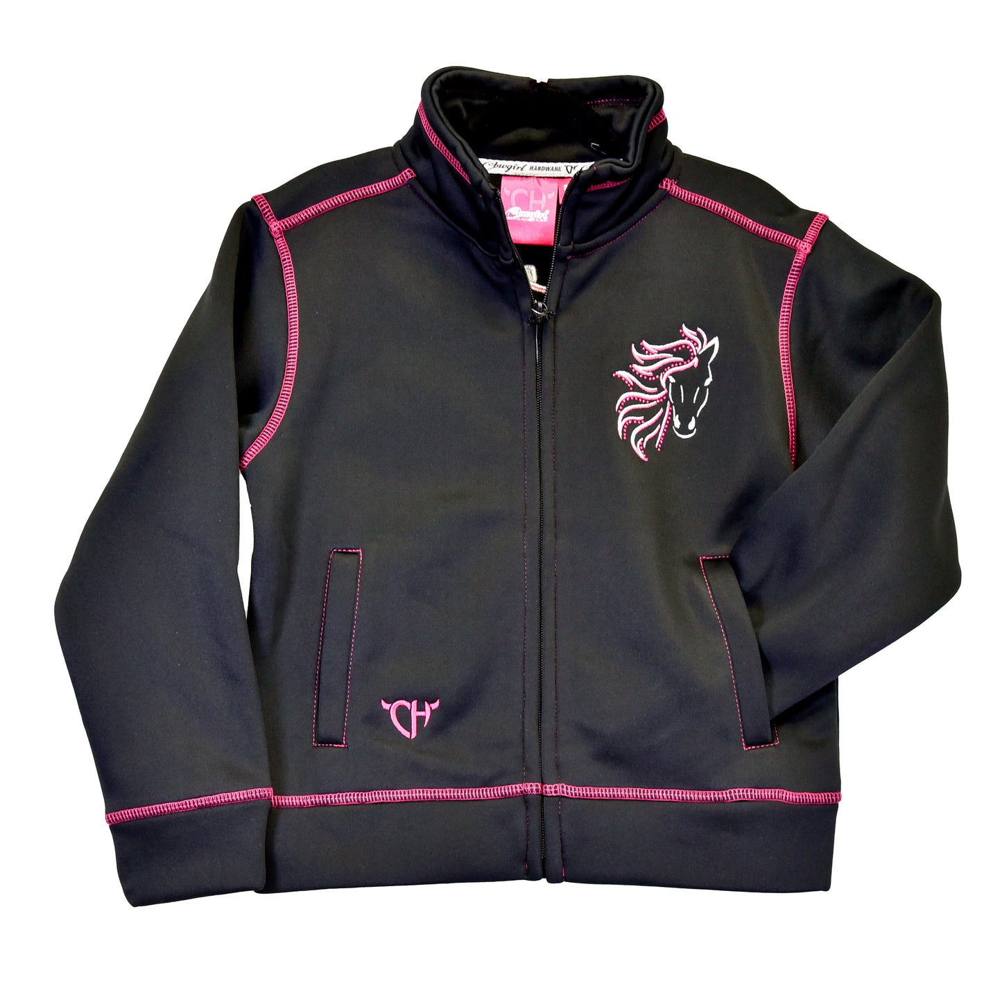 Girls Blaze Horse Full Zip Cadet by Cowboy Hardware