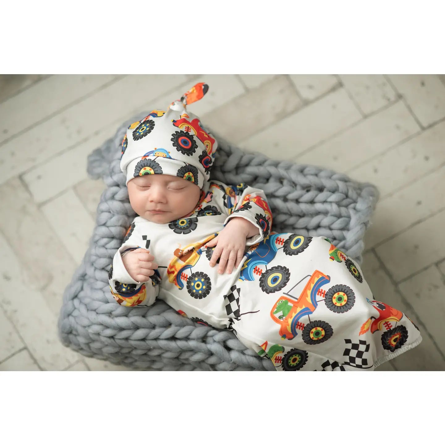 Adorable Sweetness Baby Gown and Hat