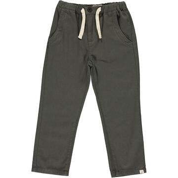 Boys Charcoal Jay Twill Pants by Me & Henry