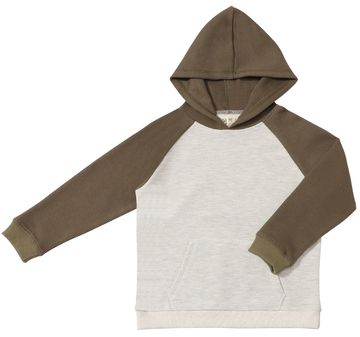 Boys Grey/Olive James Hooded Top by Me & Henry