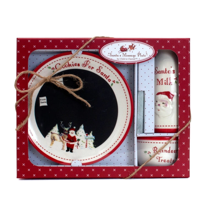 Santa's Message Plate Set by A Child To Cherish