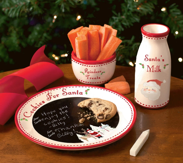 Santa's Message Plate Set by A Child To Cherish
