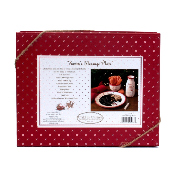 Santa's Message Plate Set by A Child To Cherish