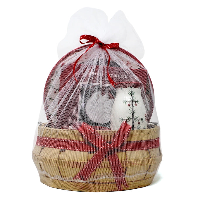 5 Piece Ceramic Christmas Basket by A Child To Cherish