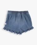 Girls Light Wash Denim Ruffled Skort by RuffleButts