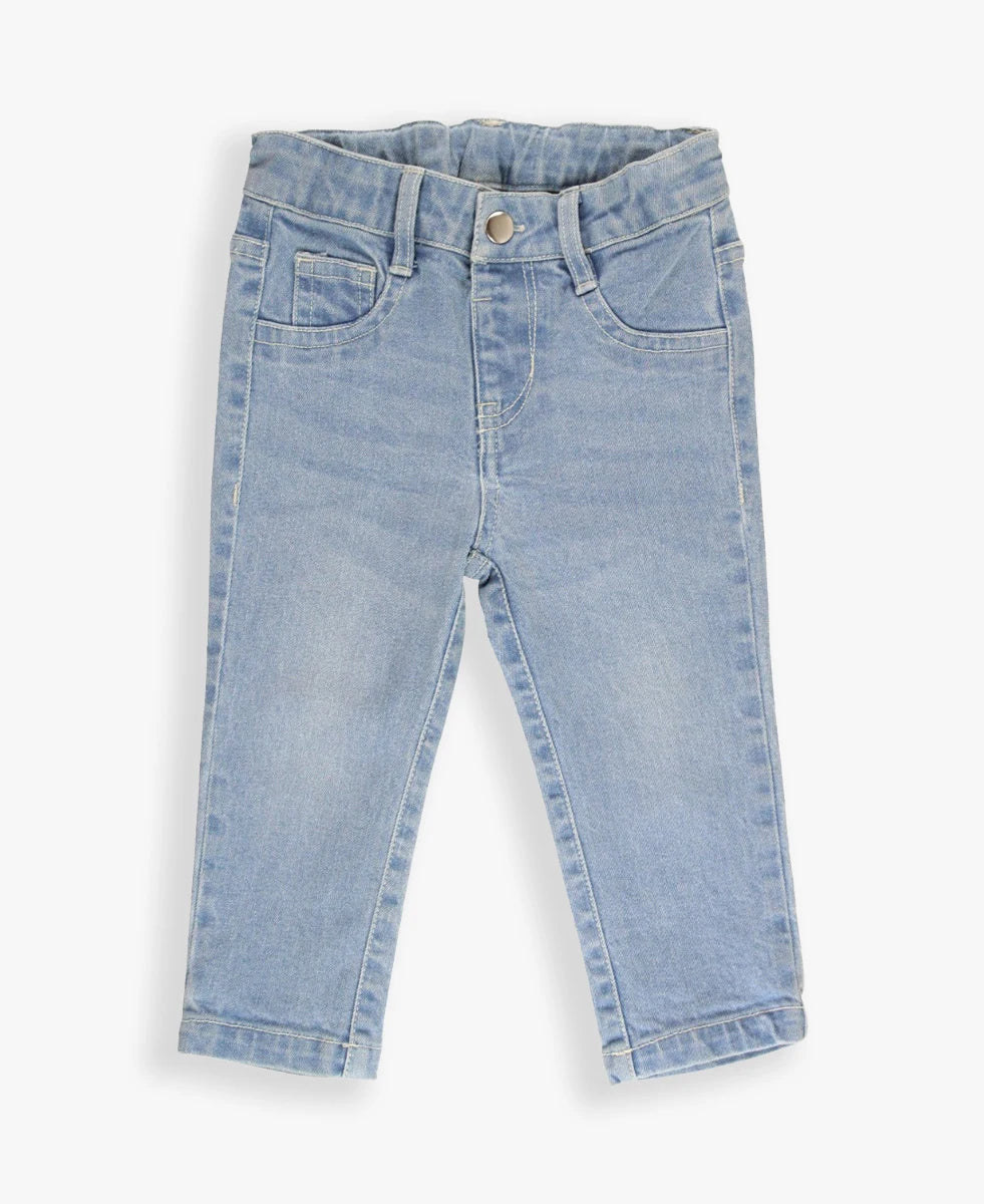 Girls Light Wash Skinny Jeans by RuffleButts