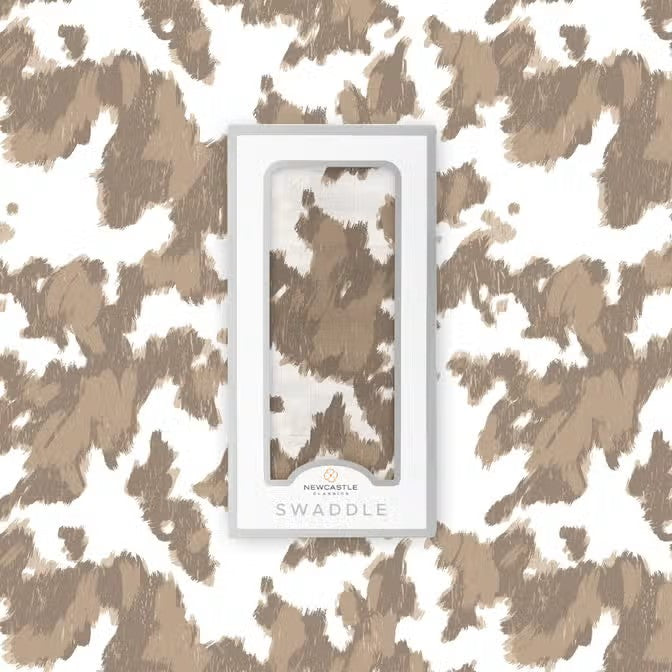 Newcastle Yellowstone Cowhide Bamboo Swaddle
