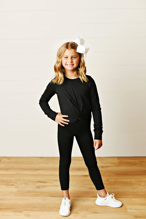 Girls Black Legging by Swoon