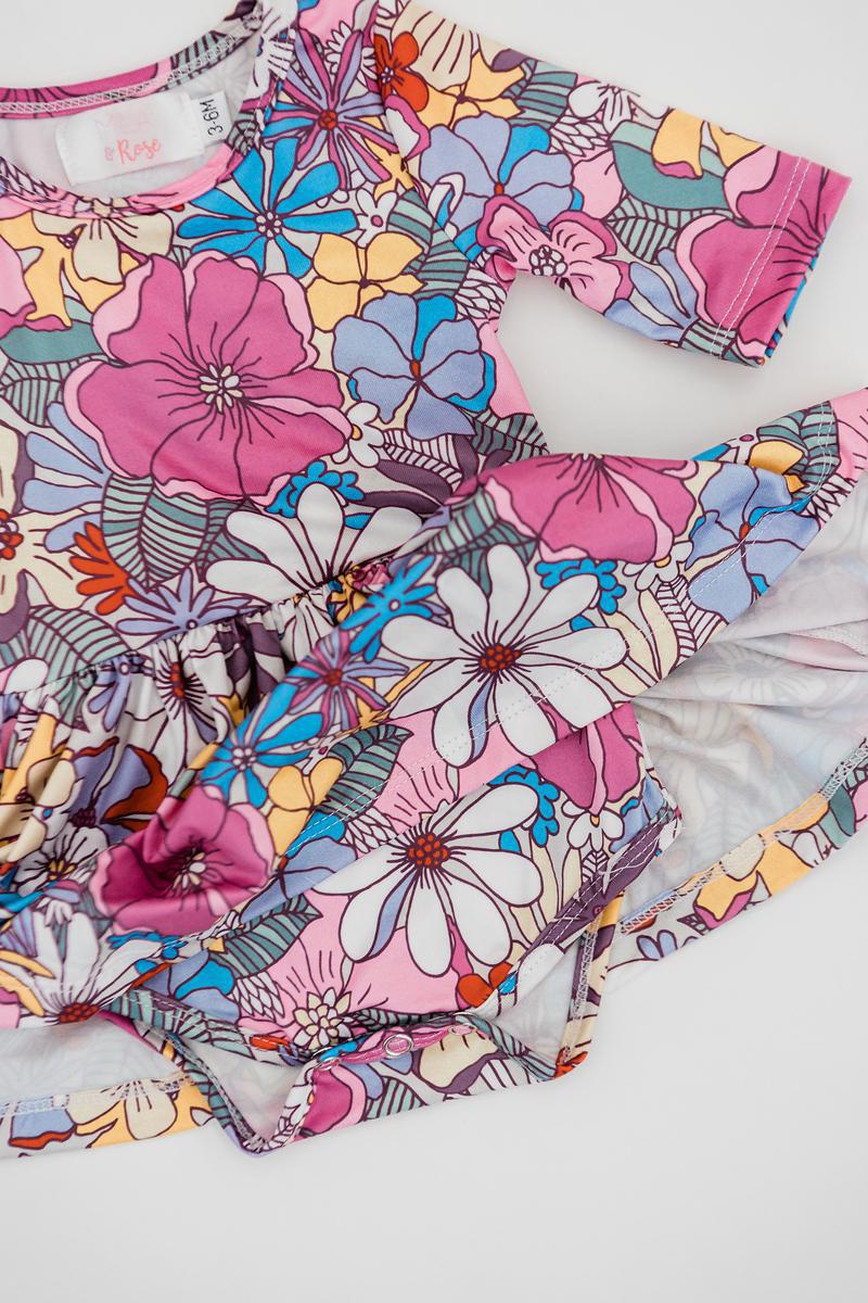 Girls What's Up Buttercup Twirl Bodysuit by Mila & Rose