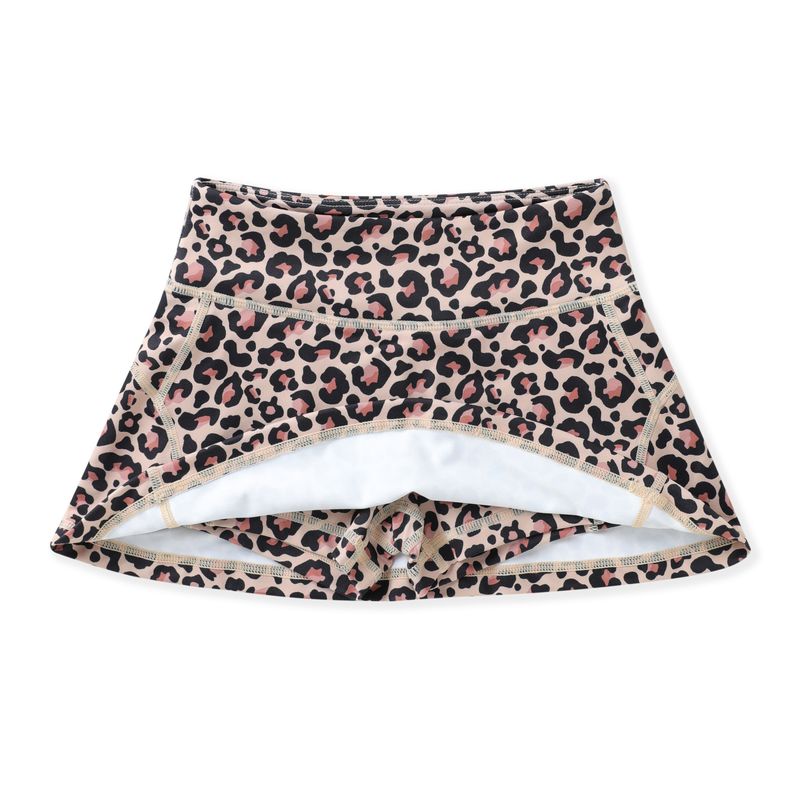 Girls Leopard Tennis Skirt by Swoon