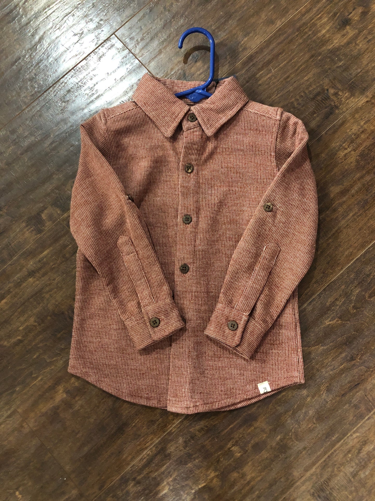 Boys Burgundy/Cream Stripe Jersey Onesie or Top by Me & Henry