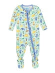 Boys Dino-mite Dude One Piece Footie Pajamas by RuffleButts