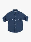Boys Navy Sun Protective Button Down Shirt by RuggedButts