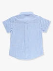 Boys Cornflower Blue Gingham SS Button Down Shirt by RuggedButts