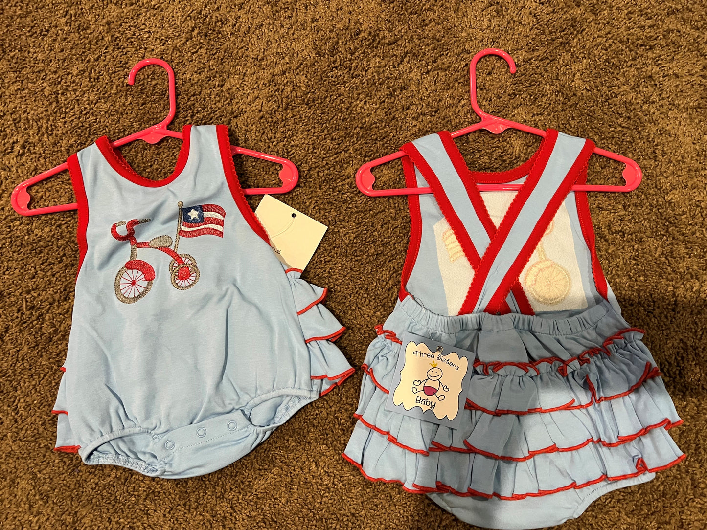 Baby Girls Flag Romper