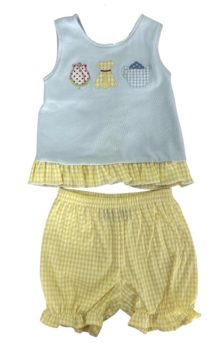 Girls Beautiful Princess Tie Bloomer Set by Millie Jay