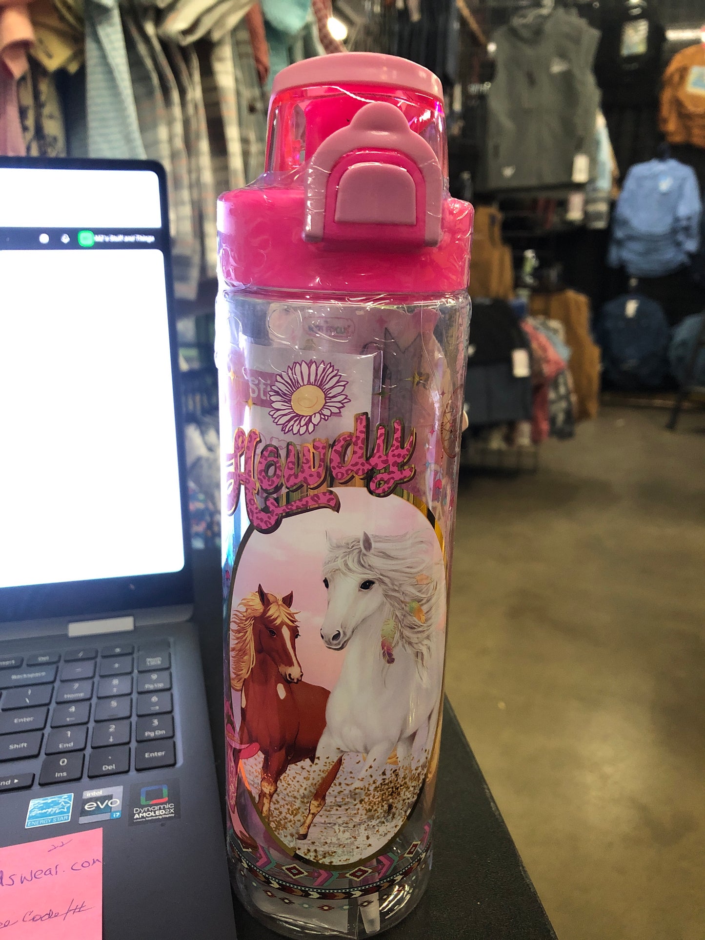 Girls Pop-Open Water Bottle by Hot Focus