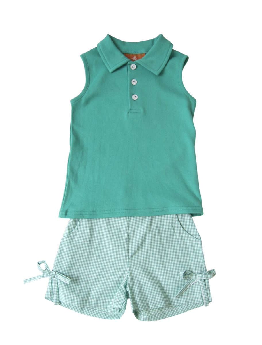Girls Green Celeste Short Set by Millie Jay