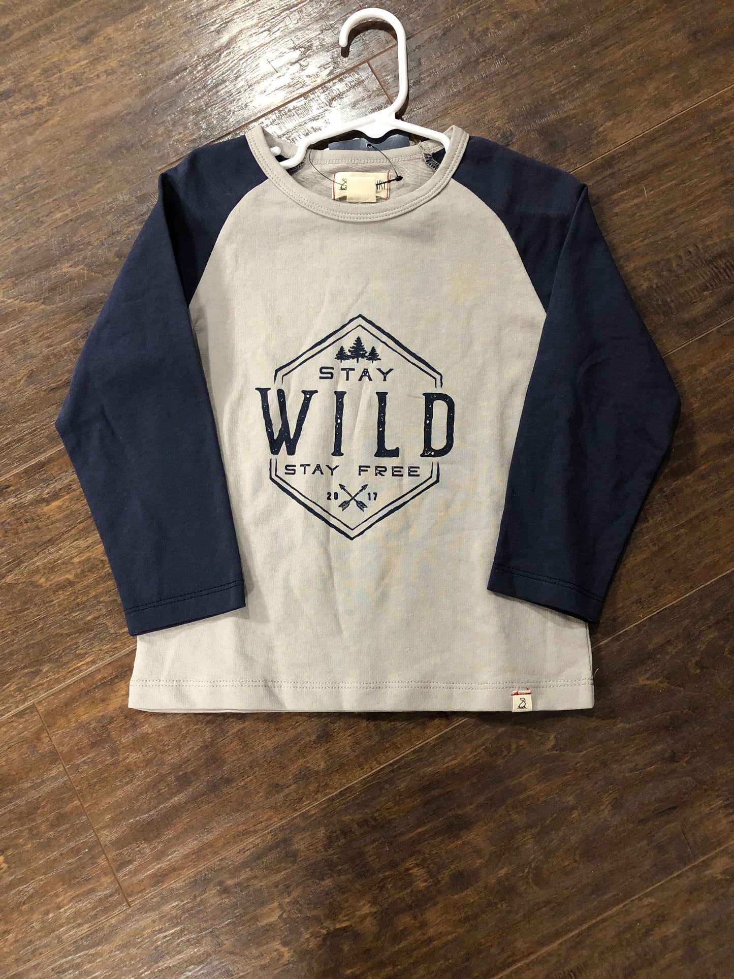 Boys Grey w/Stay Wild Print T-Shirt by Me & Henry