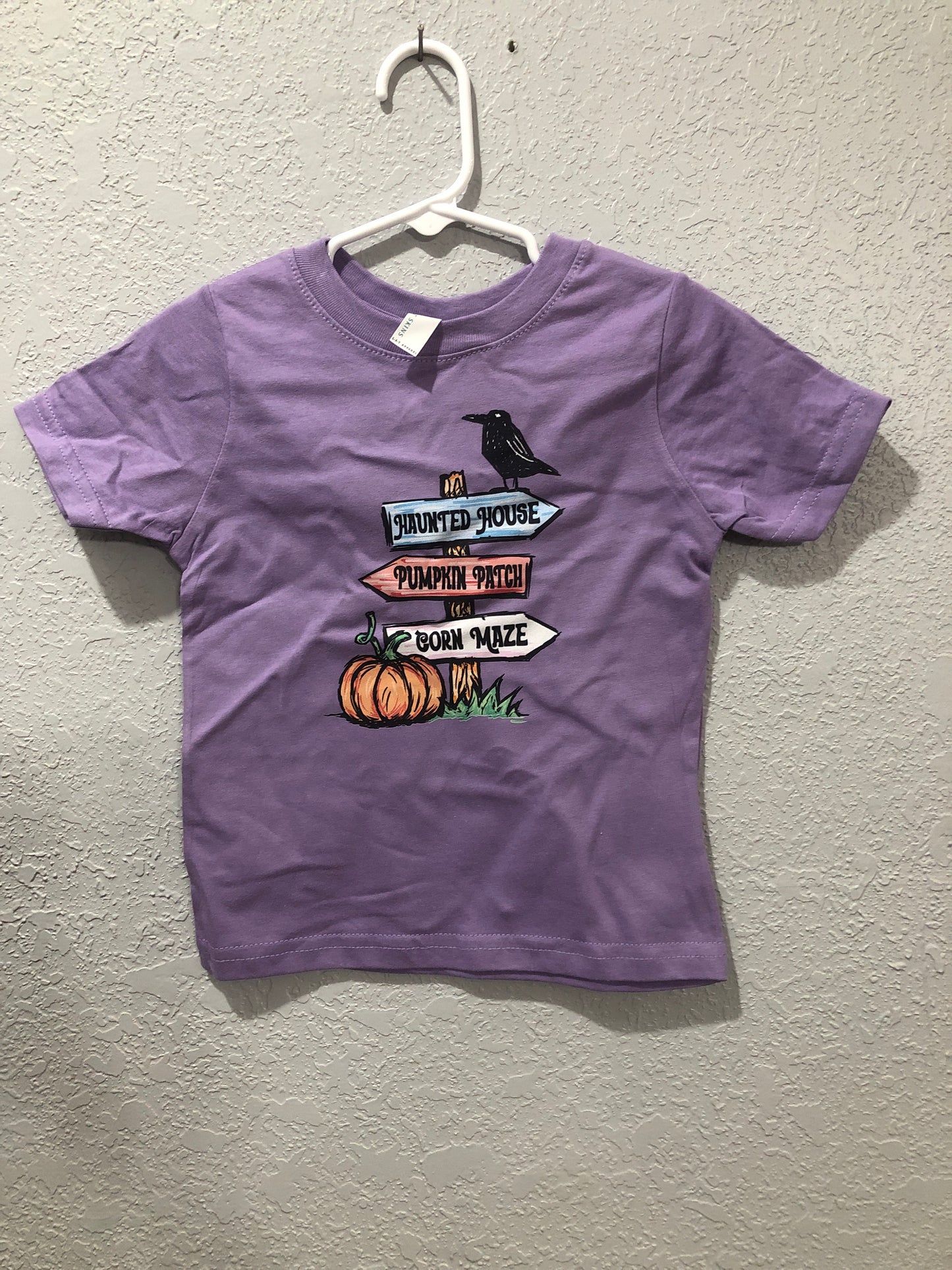 Girls Purple Halloween Tee by Life in the South
