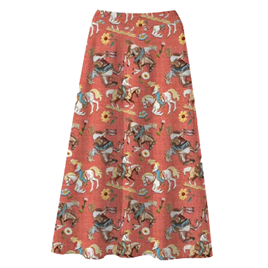 Girls Cowgirl Thing Maxi Skirt by Shea Baby