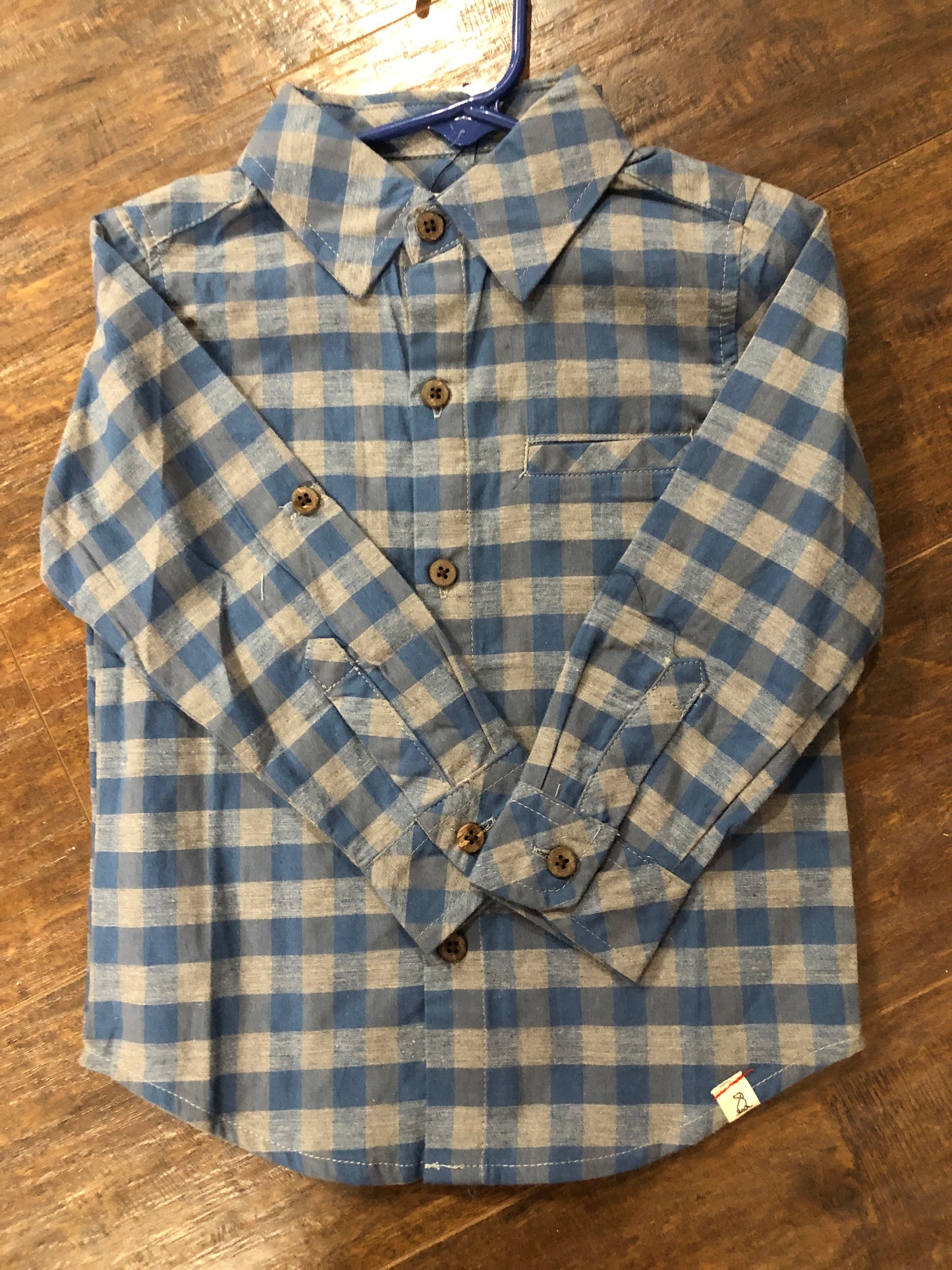 Boys Blue Check Onesie and Shirt by Me & Henry
