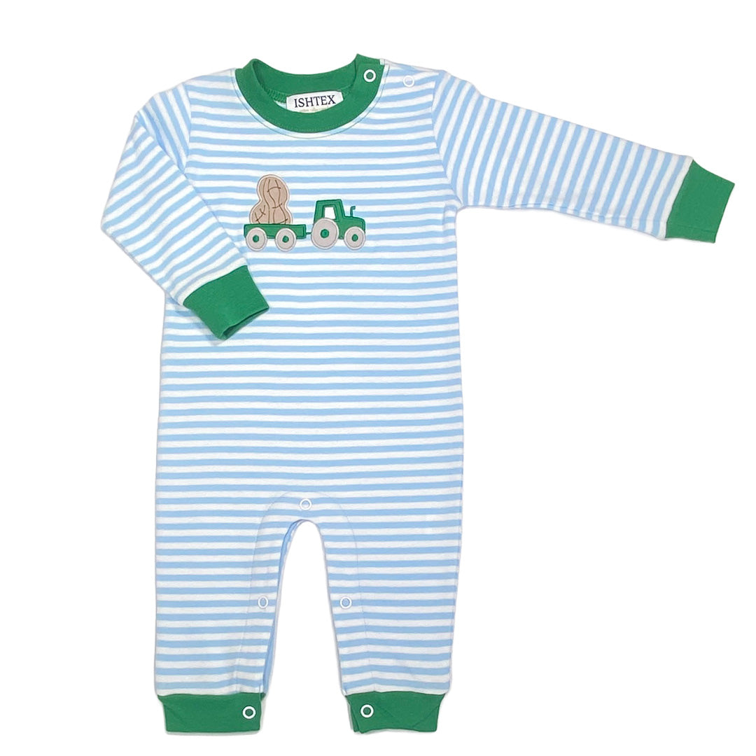 Boys Peanut Applique Romper by Ishtex