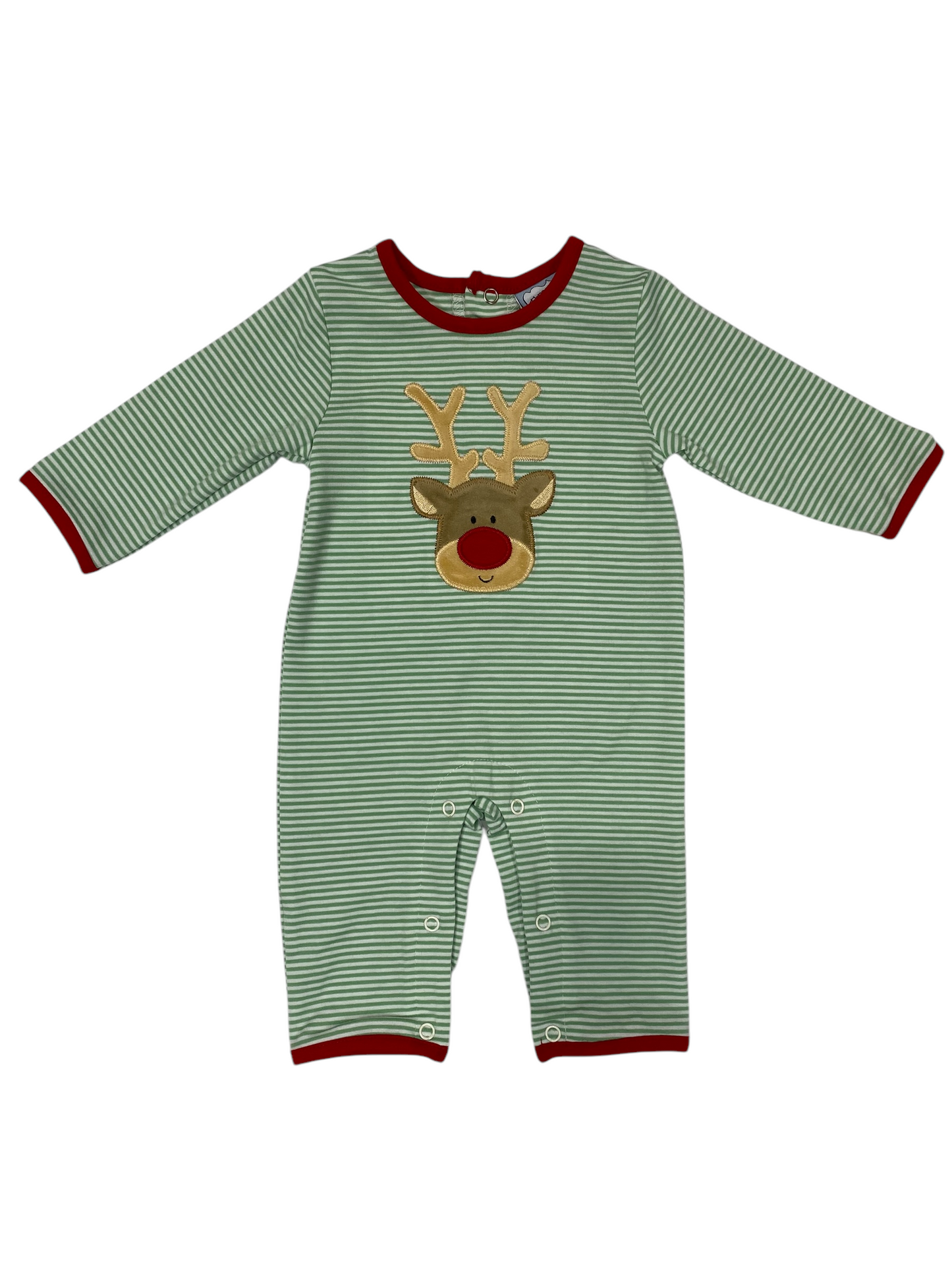 Boys Reindeer Applique Romper by Three Sisters