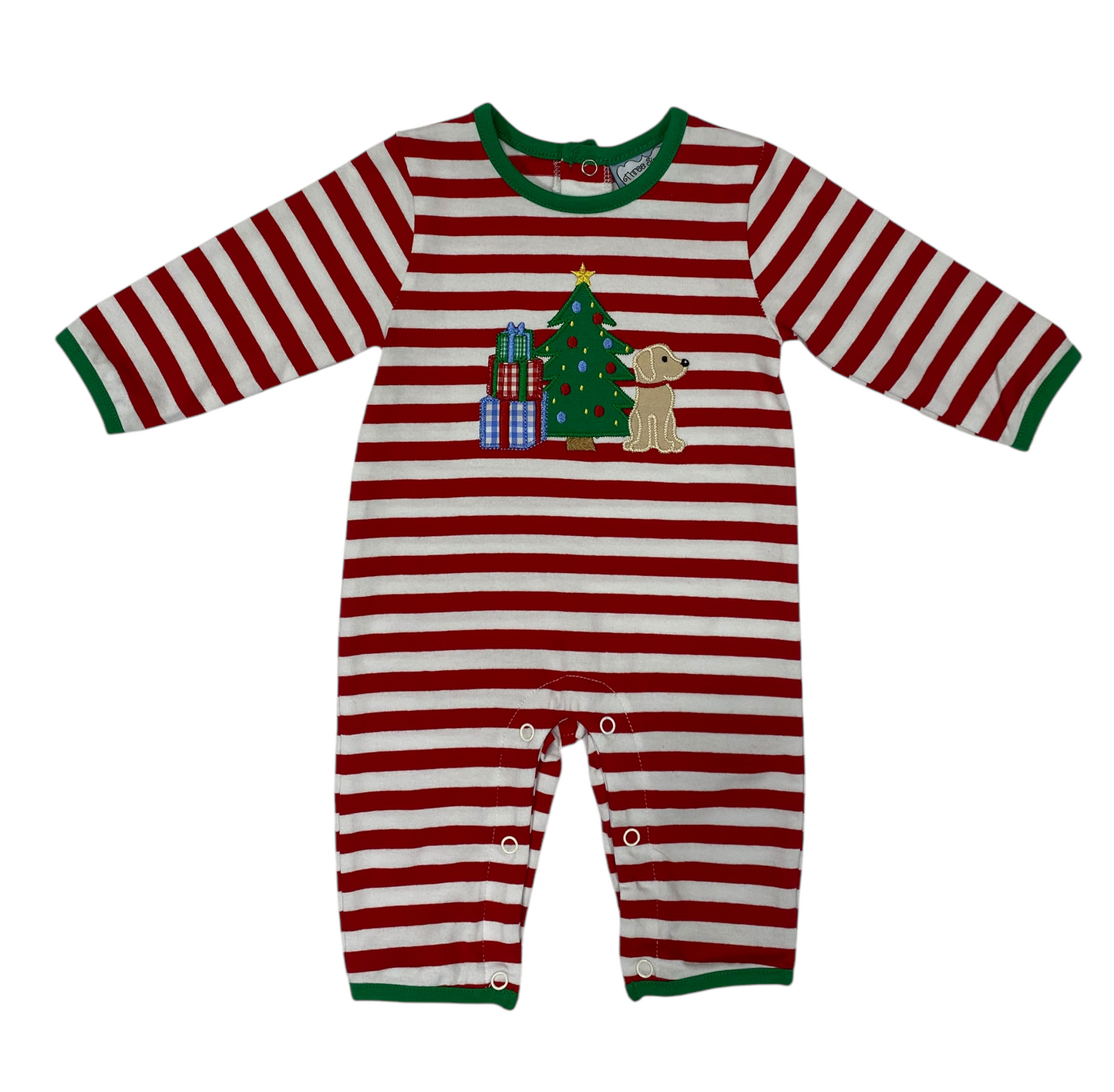 Boys Christmas Morning Romper by Three Sisters