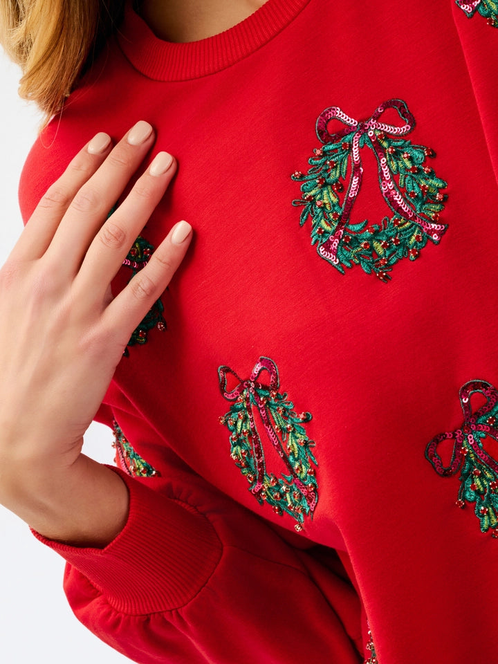 Ladies Millie Sweatshirt - Berry Wreaths
