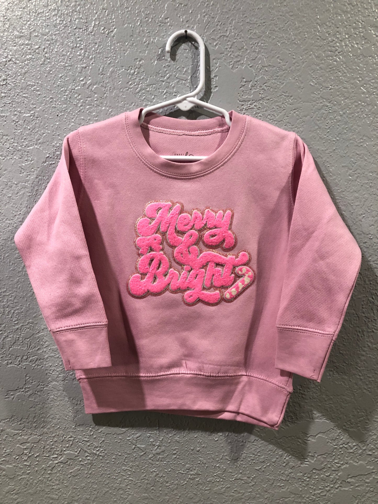 Girls Pink Merry & Bright Sweatshirt by Sweet Wink