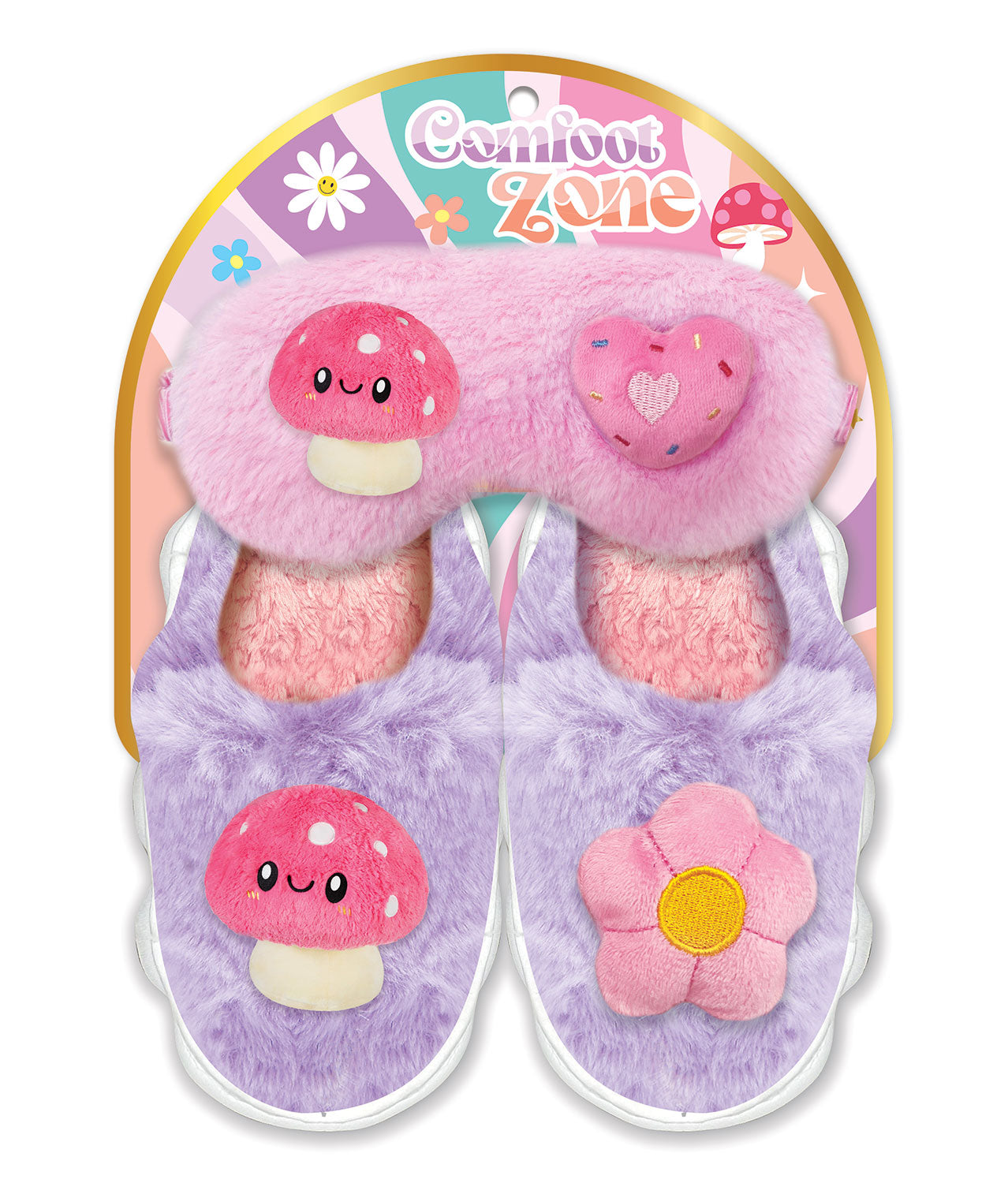 Girls Good Day Fluffy Cloud Slippers by Hot Focus