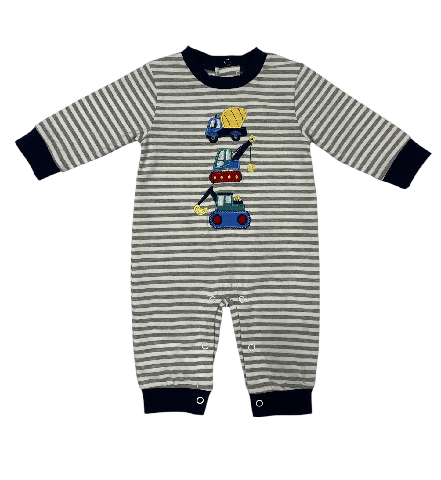 Boys Construction Romper by Three Sisters
