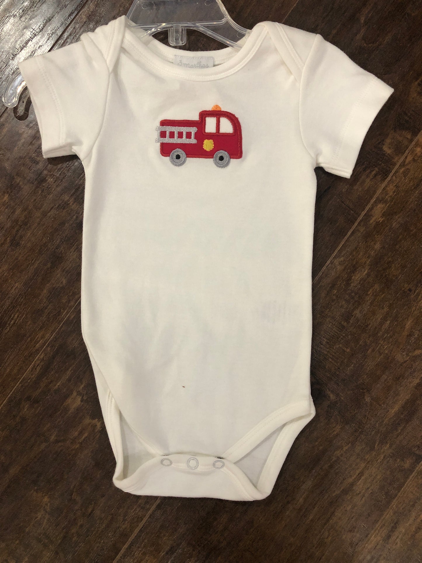 Boys White Onesie with Various Appliques