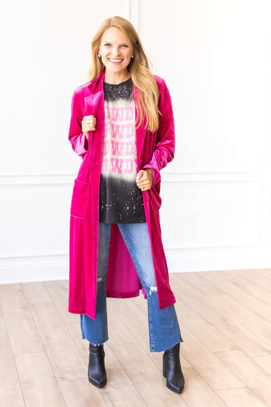 Ladies Grace & Emma Hard Candy Velvet Jacket