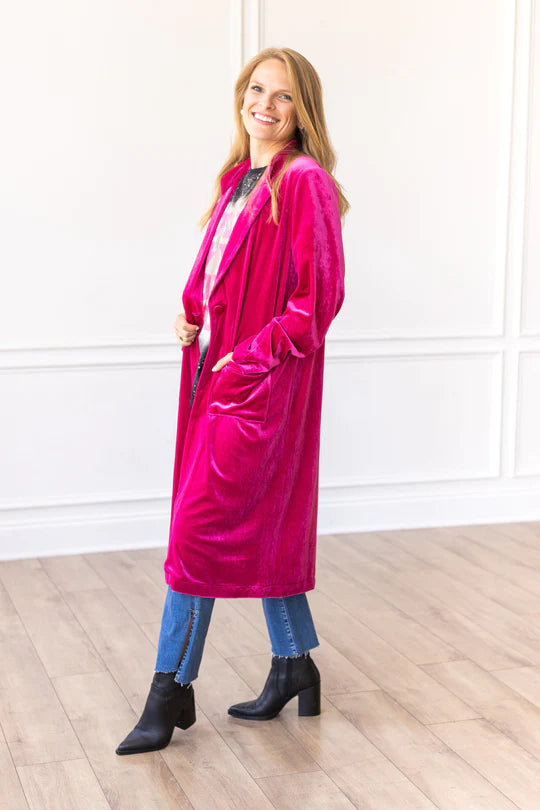 Ladies Grace & Emma Hard Candy Velvet Jacket