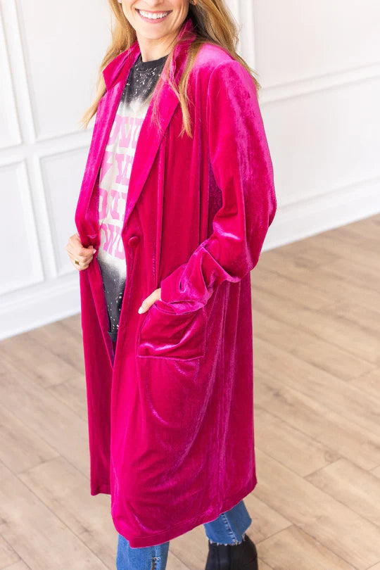 Ladies Grace & Emma Hard Candy Velvet Jacket