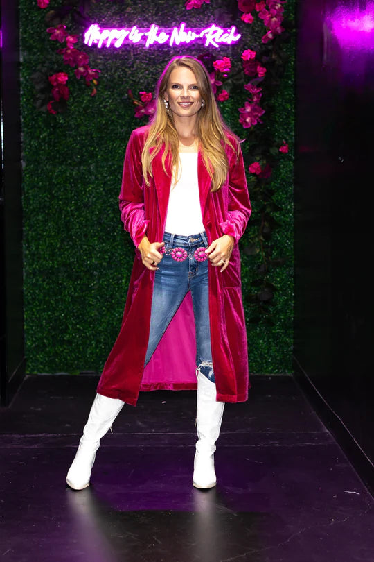 Ladies Grace & Emma Hard Candy Velvet Jacket