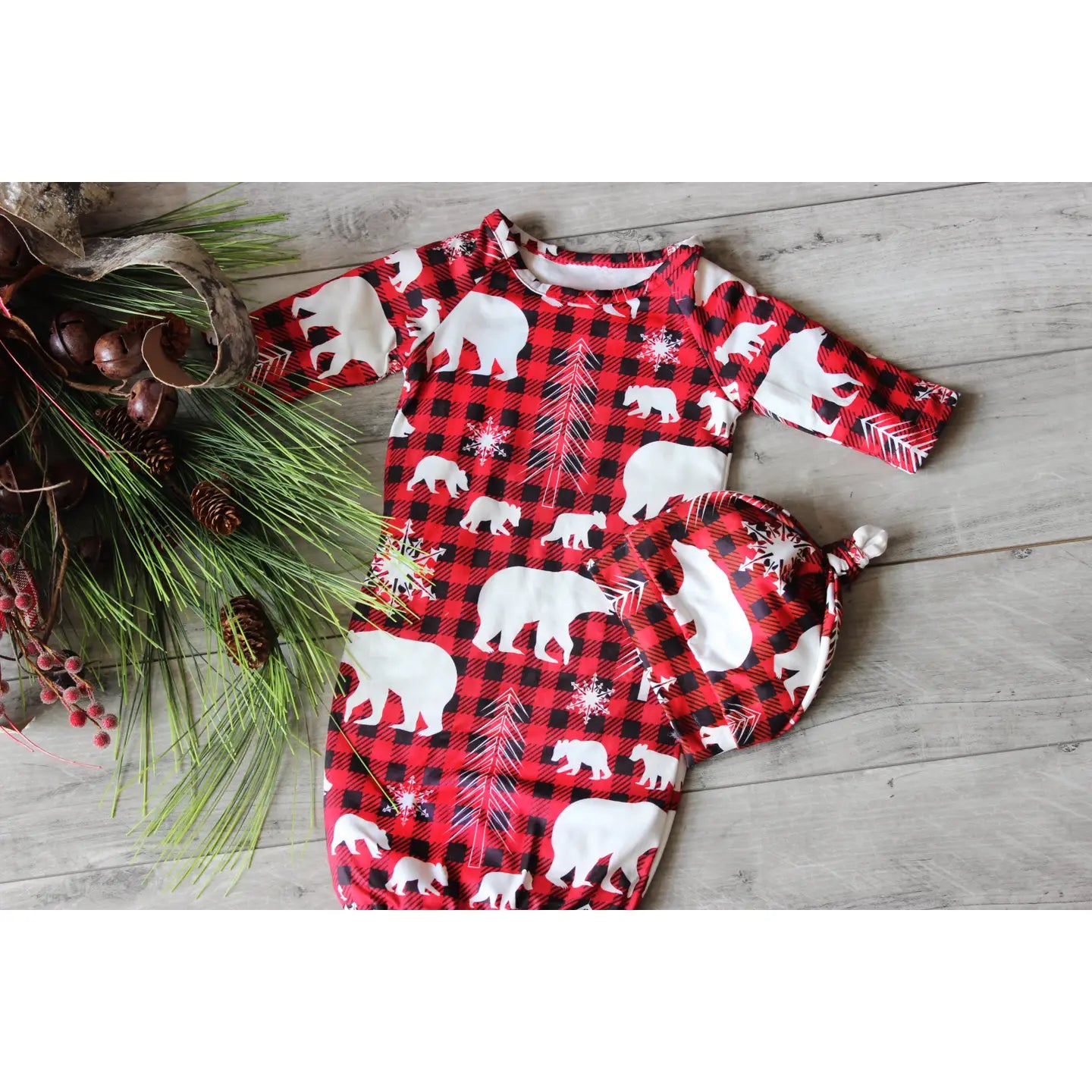 Adorable Sweetness Baby Gown and Hat