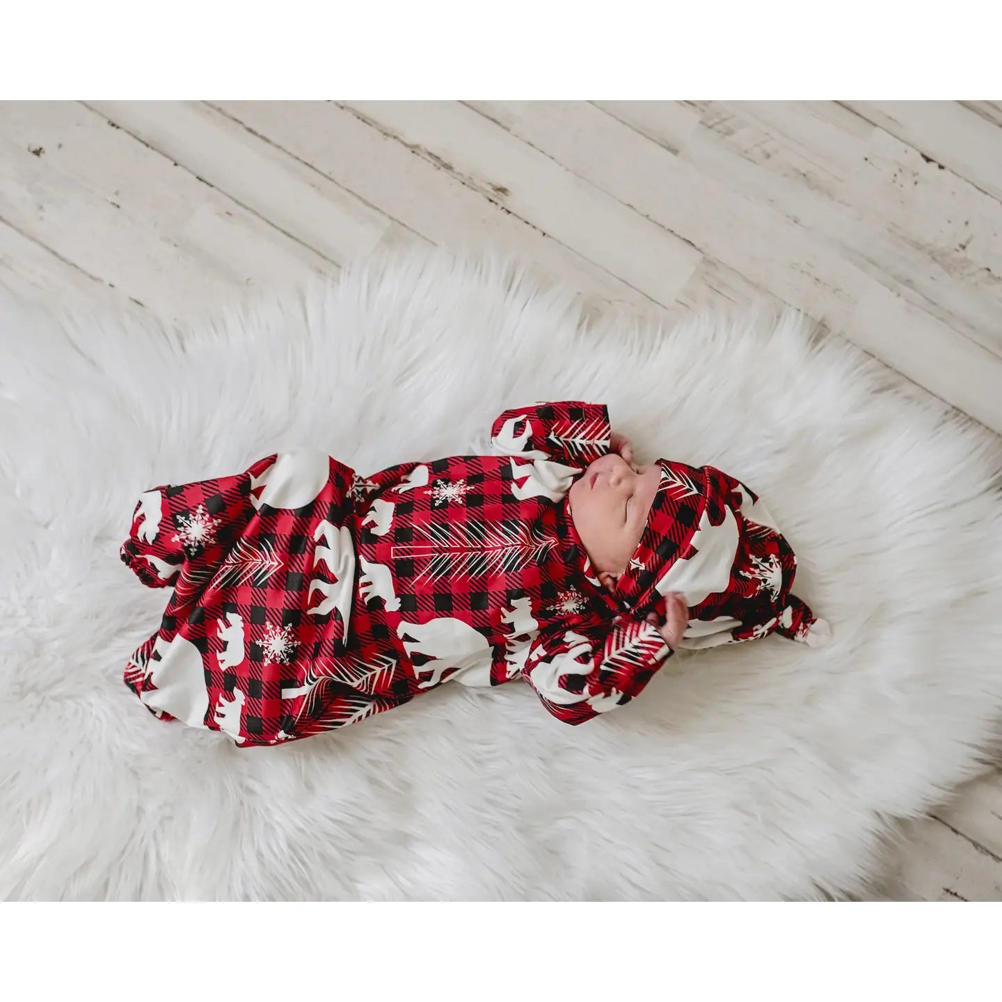 Adorable Sweetness Baby Gown and Hat