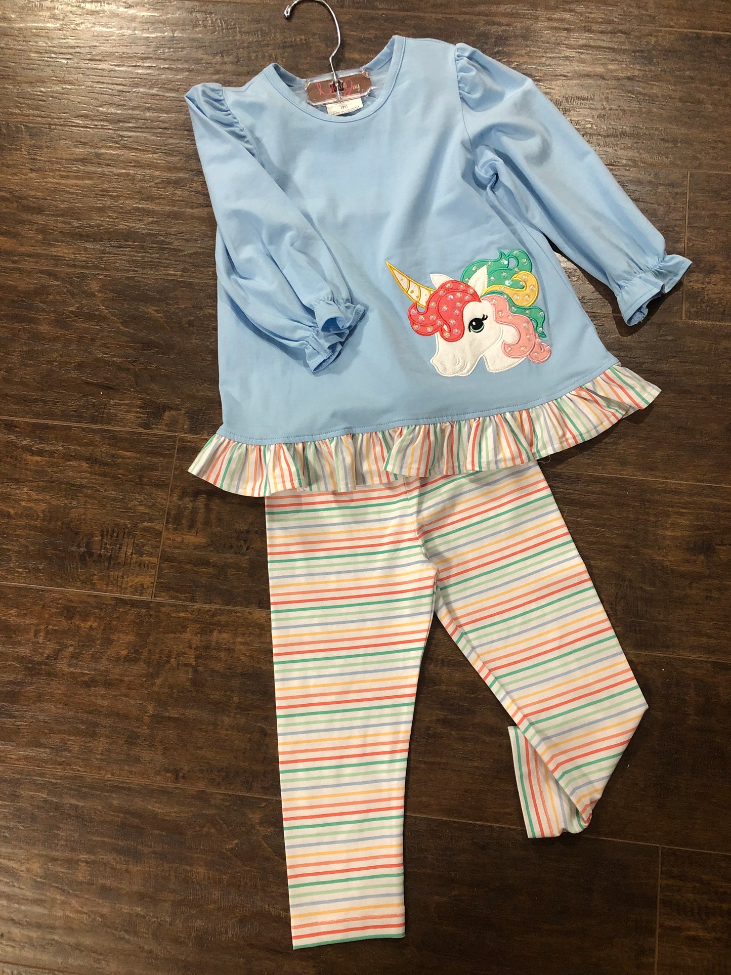 Girls Unicorn Romper or 2 Pc Legging Set by Millie Jay