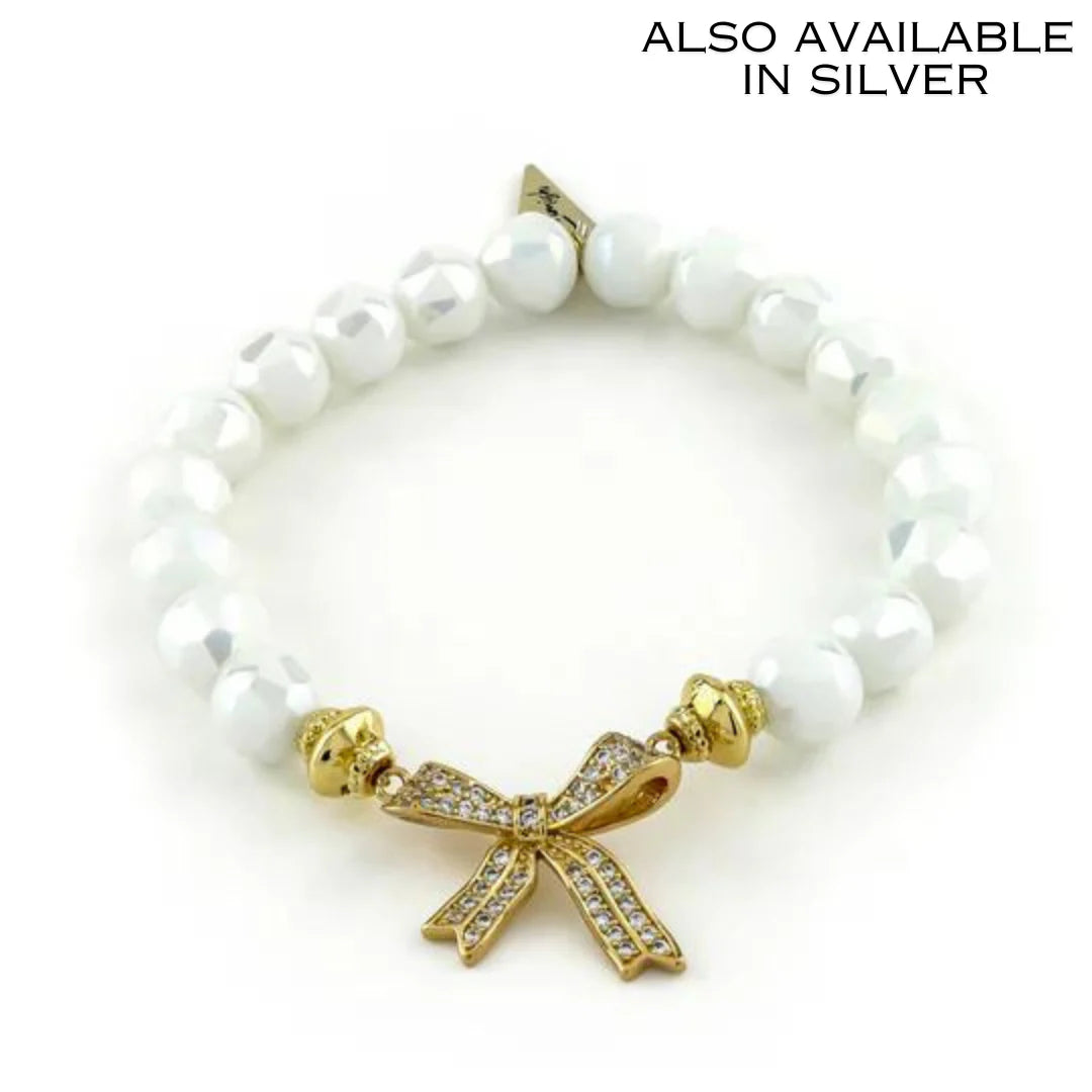 Amelia Bow Bracelet by Erimish-Gold